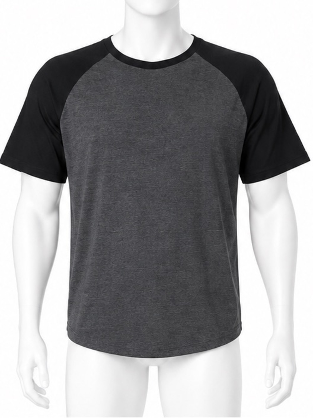 old navy soft washed Two-Tone Raglan Tee - Charcoal and Black size medium